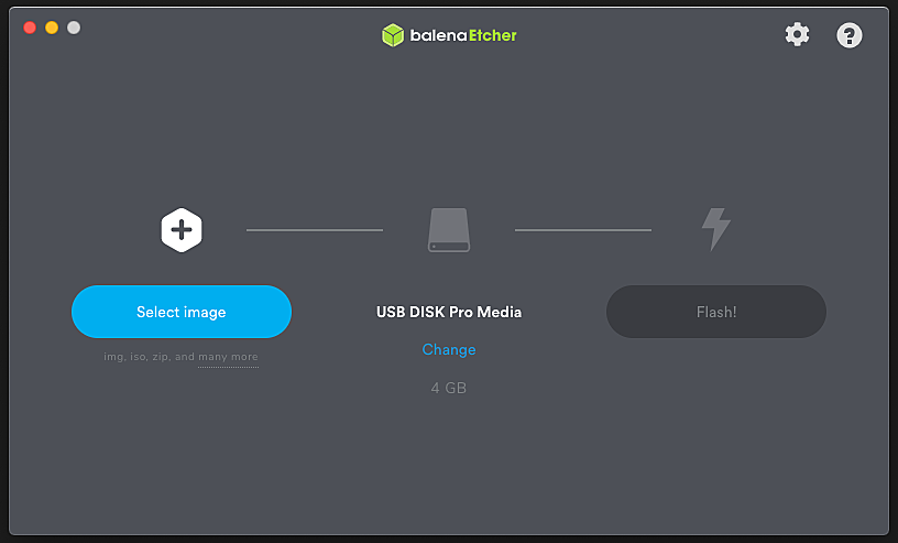 Balena etcher screenshot