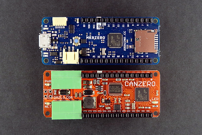 Omzlo CANZERO vs Arduino MKR Zero